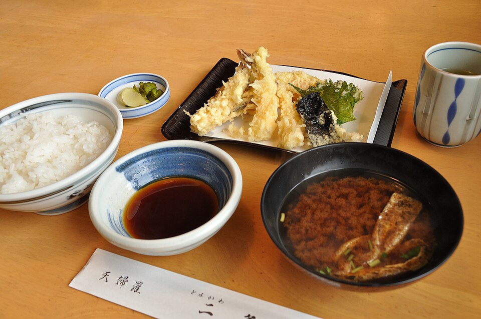 天妇罗日式套餐 — 料理参考图